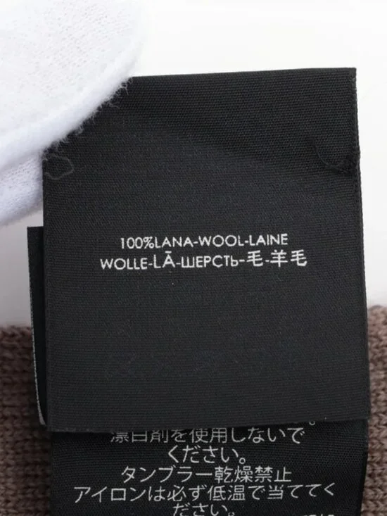 Gucci GG Logo Wool Scarf Brown - Picture 4 of 4